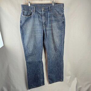 Levis 514 Jeans Mens 38x30 Blue Denim Regular Fit Straight Leg Dark Wash Casual